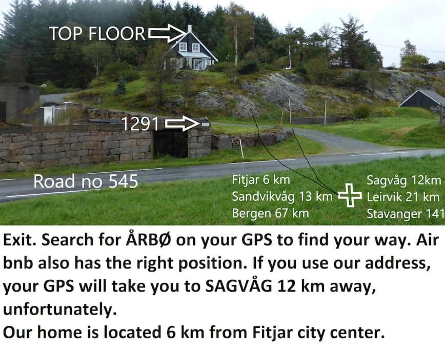 Topfloor Apartment Separate Entranc Nice View Stord Fitjar Dış mekan fotoğraf